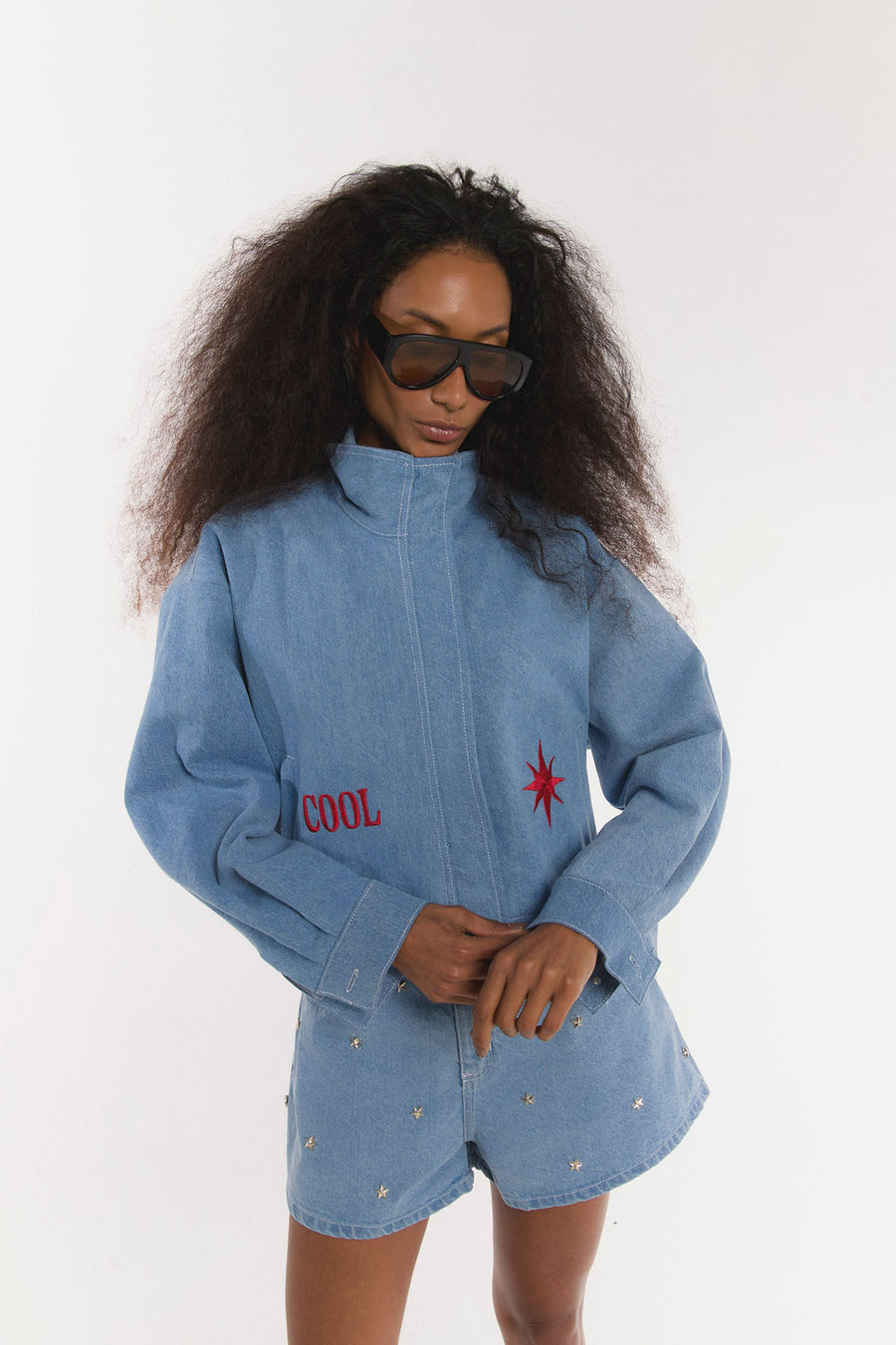 Chaqueta Macondo Denim Claro