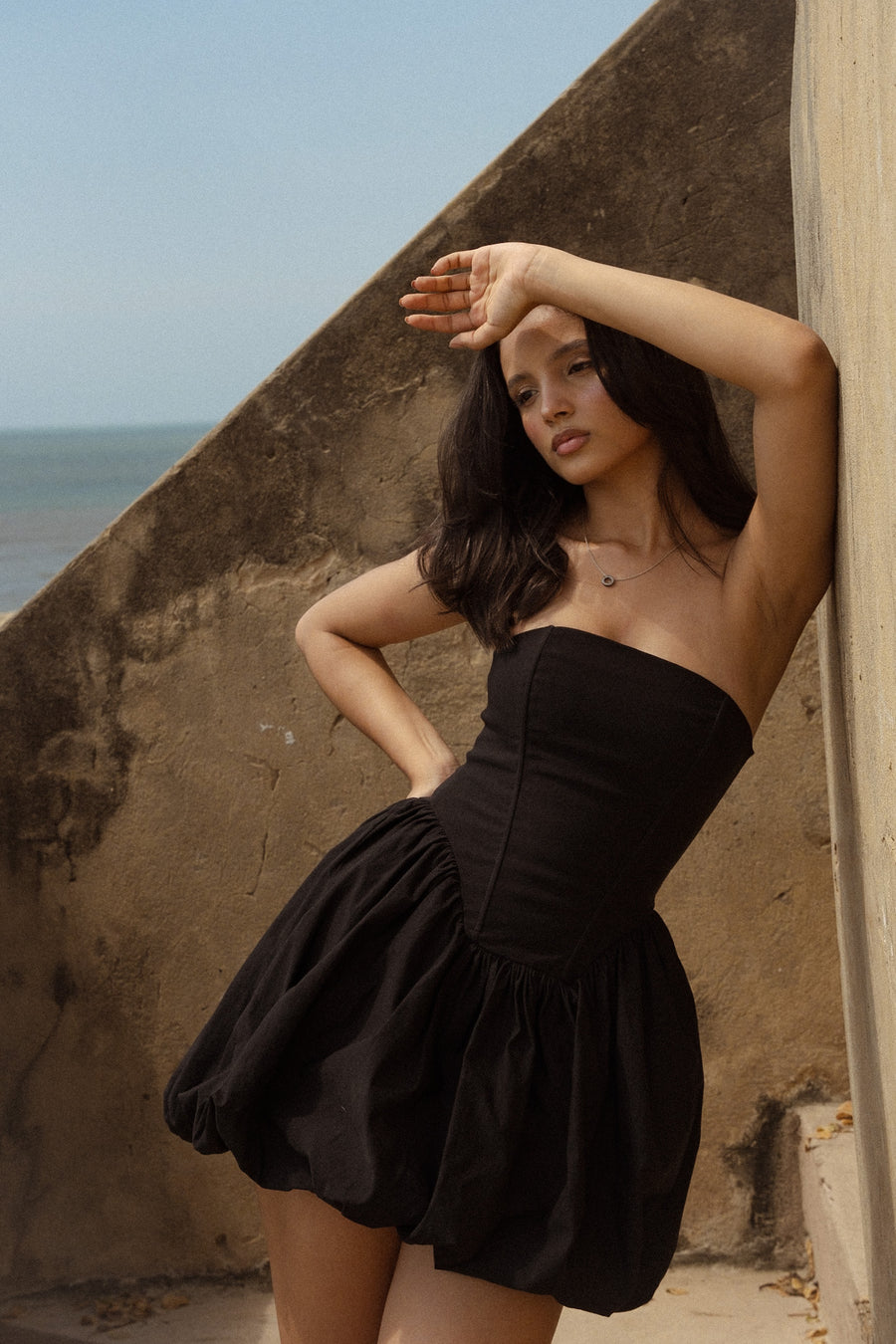 Vestido abril negro