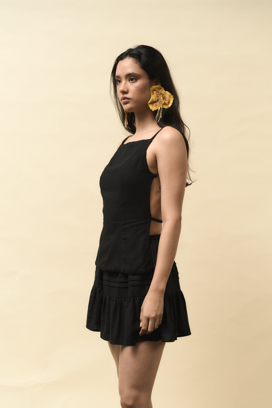 Falda santa cruz negra