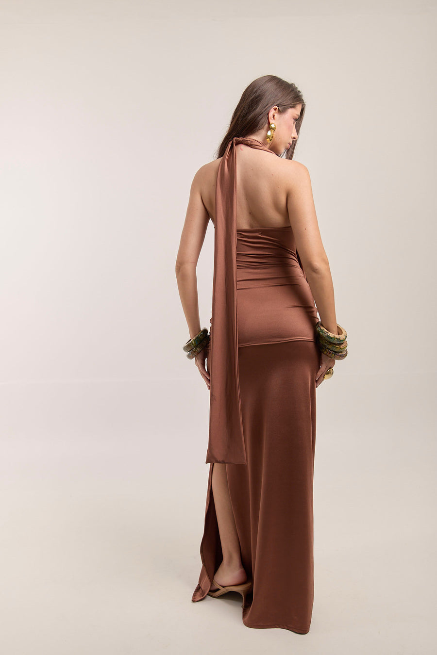 Vestido Serena Cafe