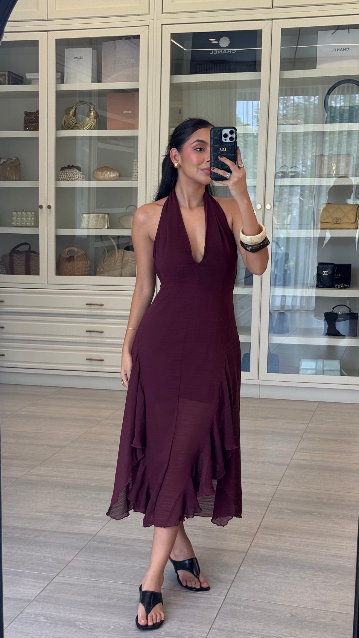 Vestido Raiz Vinotinto