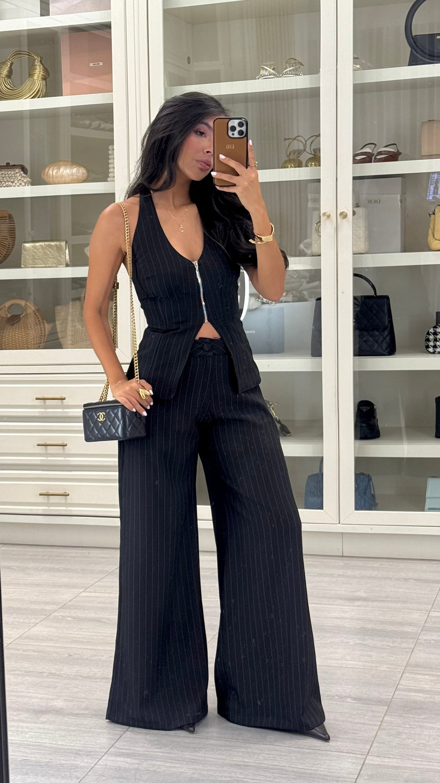 Blusa makeno negro rayas