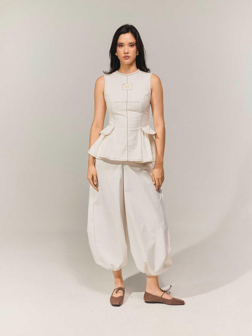 Pantalón Bombacho Blanco