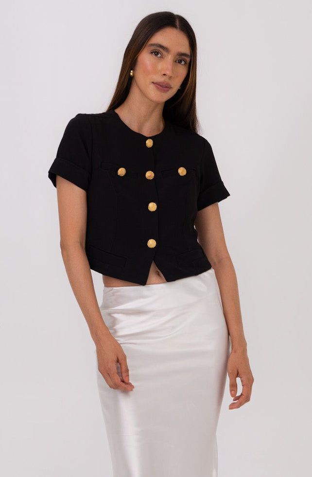 Blusa Marquesa negra