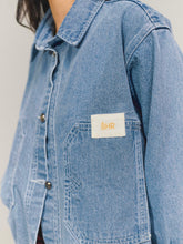 Cargar imagen en el visor de la galería, B jacket azul medio (OVERSIZE)
