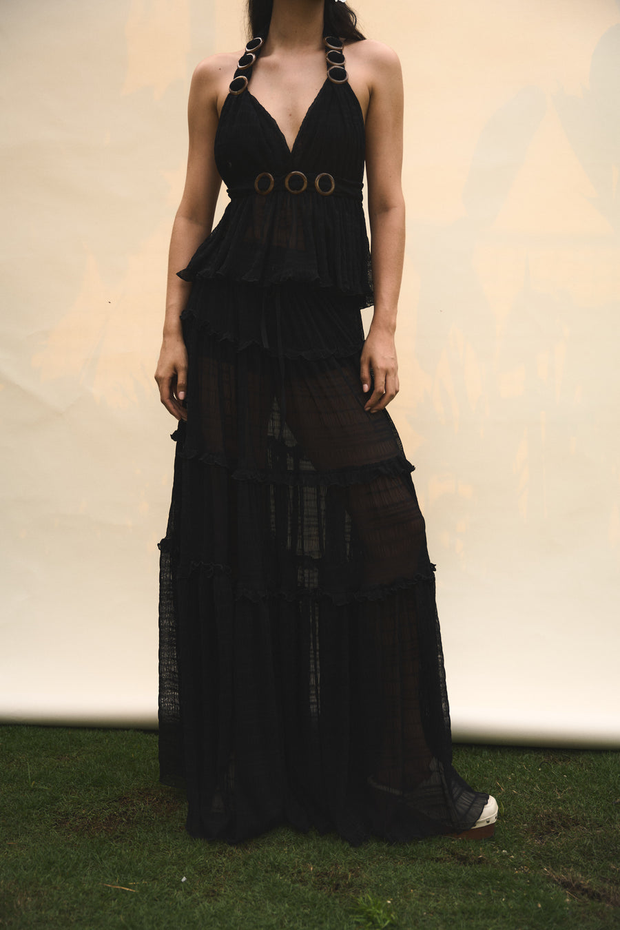 Blusa rosario negra