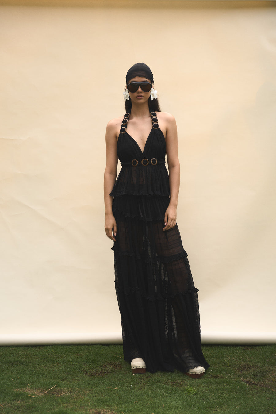 Blusa rosario negra