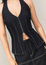 Cargar imagen en el visor de la galería, Blusa candelaria denim
