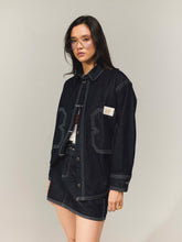 Cargar imagen en el visor de la galería, B jacket azul oscuro (oversize)
