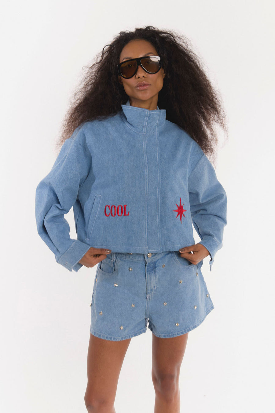 Chaqueta Macondo Denim Claro