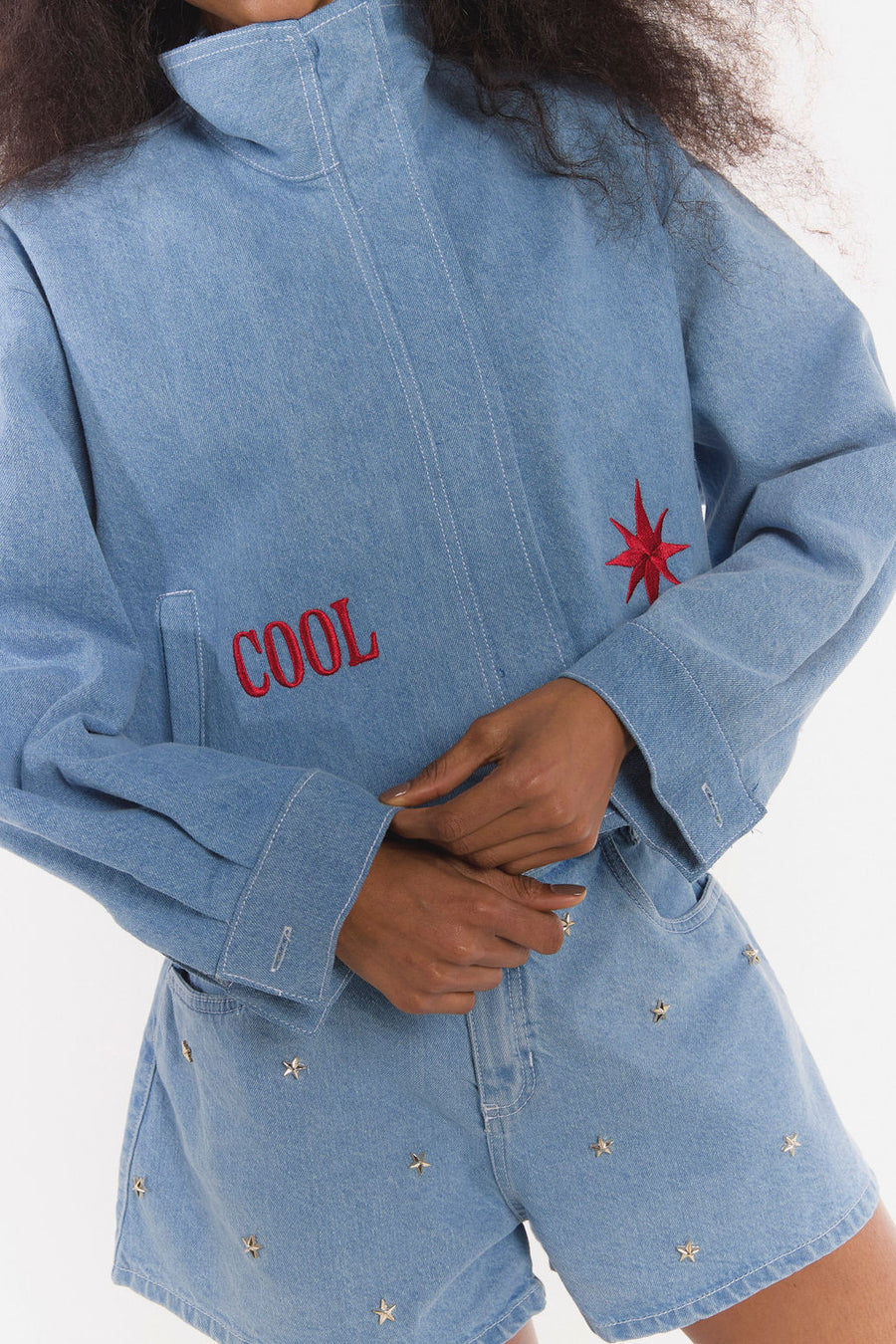 Chaqueta Macondo Denim Claro