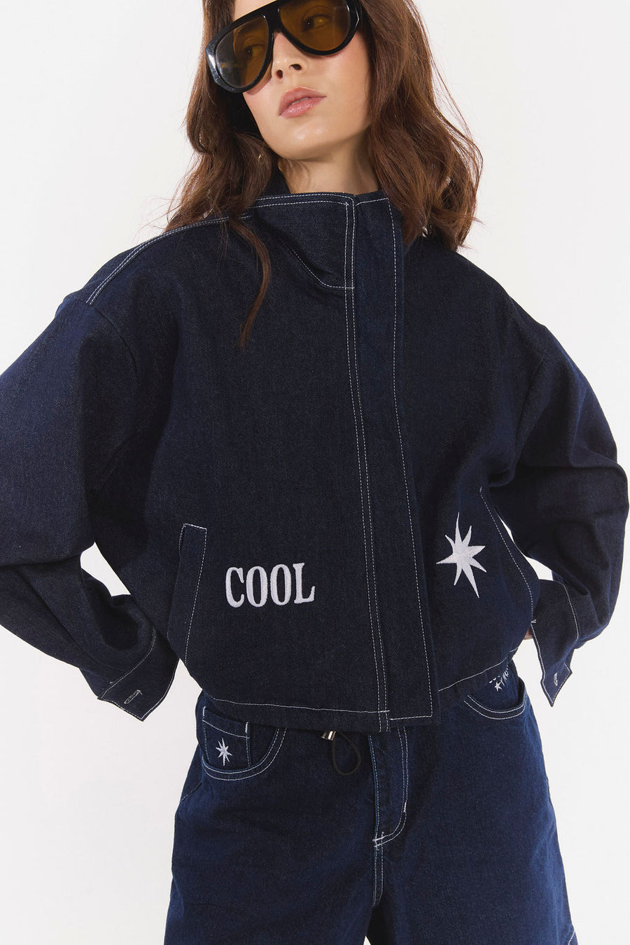 Chaqueta Macondo Denim Oscuro