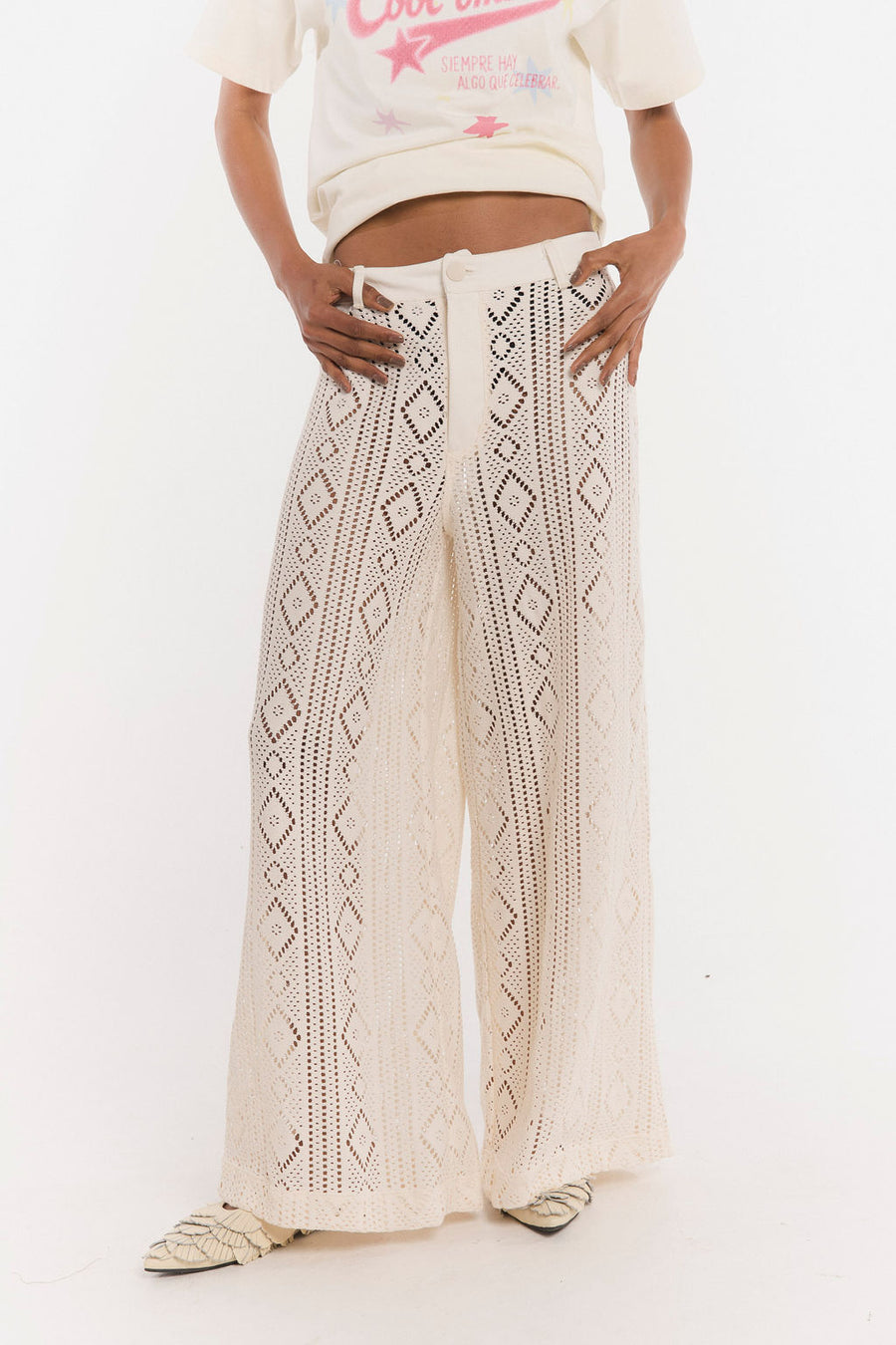 Pantalon Cumbia Crema