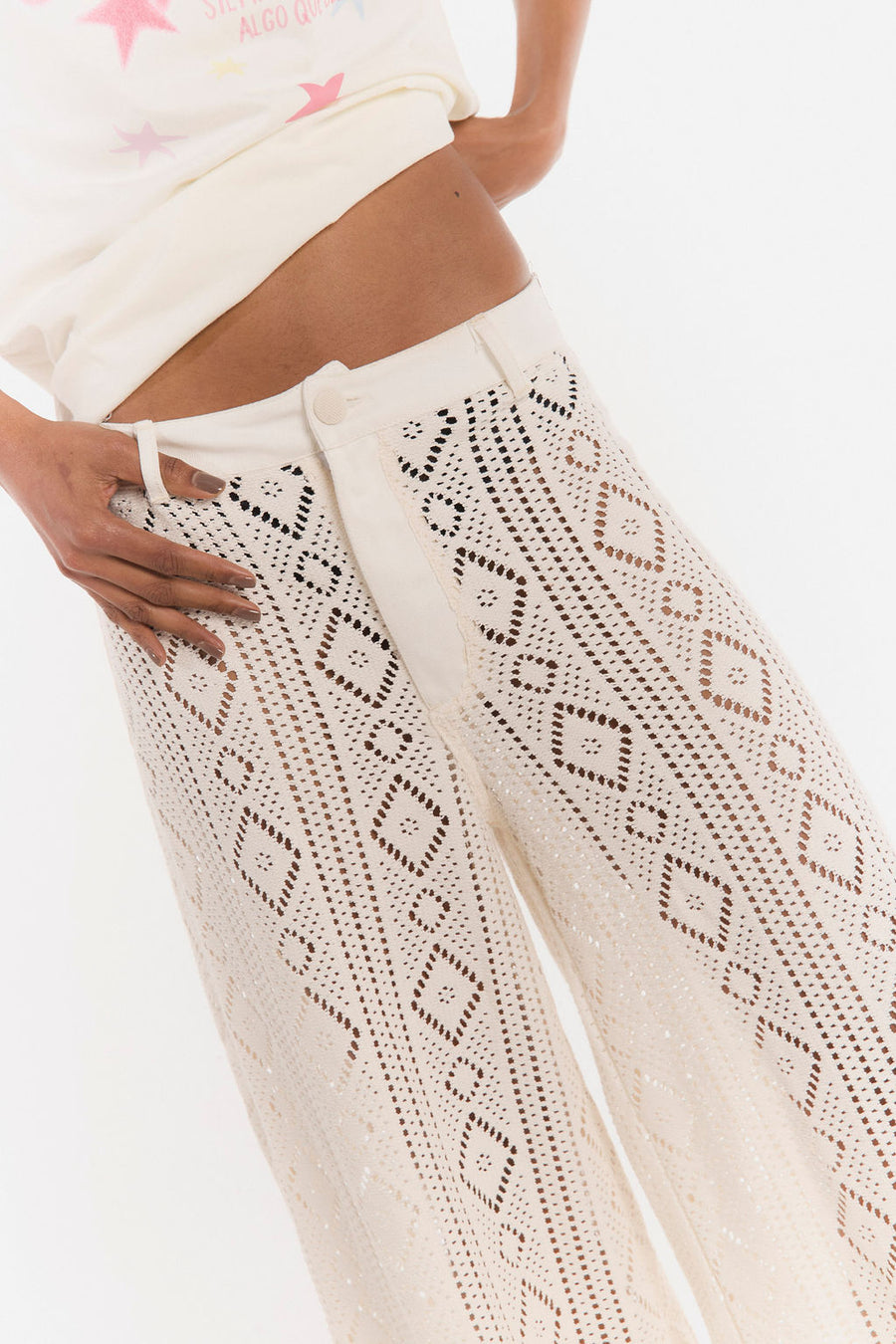 Pantalon Cumbia Crema