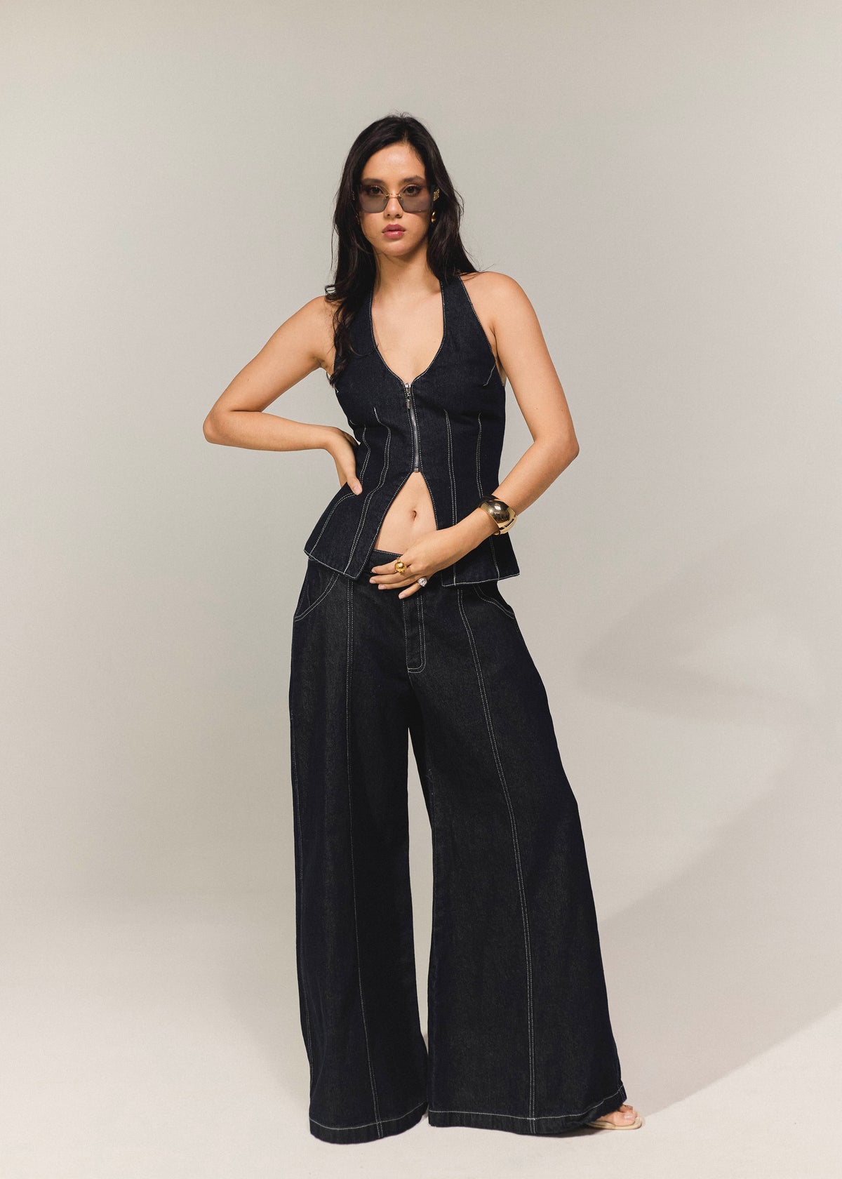 Blusa candelaria denim