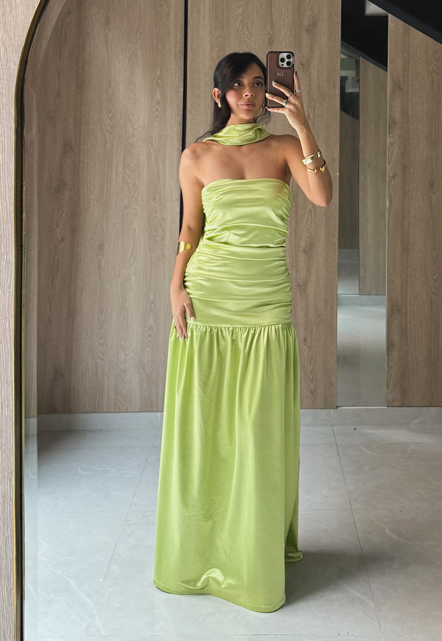 Vestido Ceiba Verde Manzana