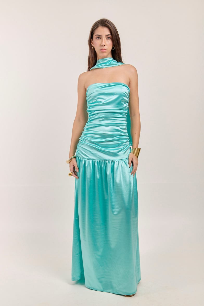 Vestido Ceiba Aguamarina