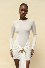 Cargar imagen en el visor de la galería, Vestido caracola blanco
