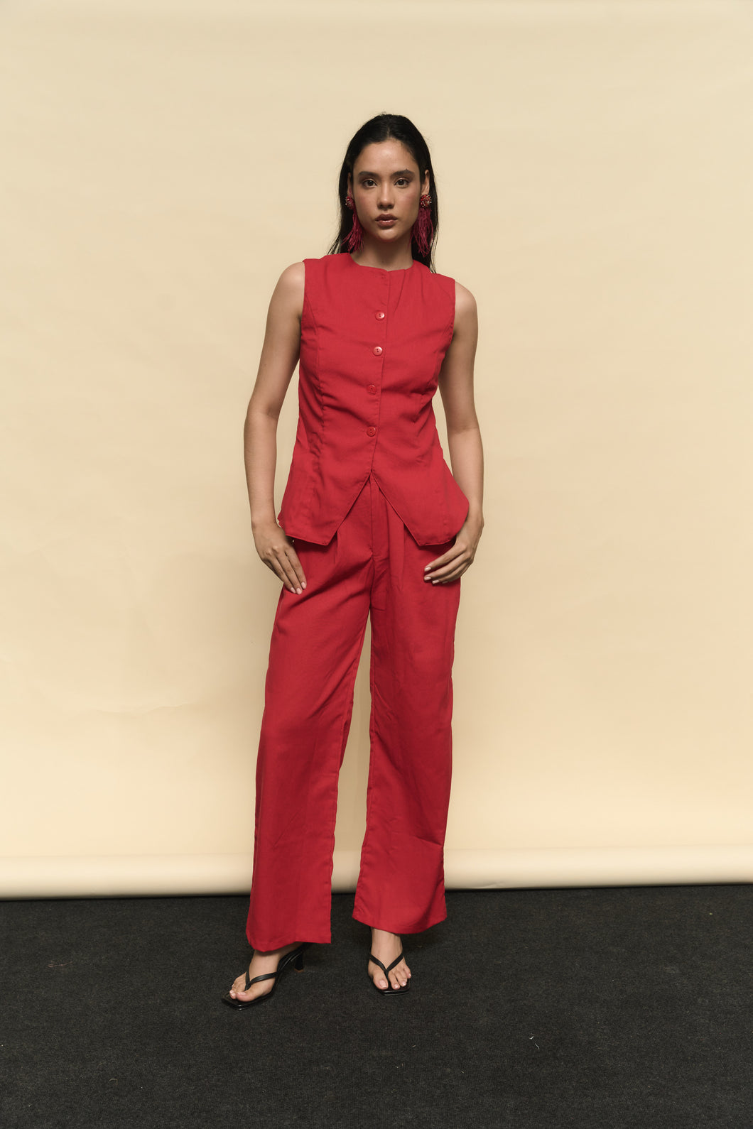BLUSA CORAL ROJA
