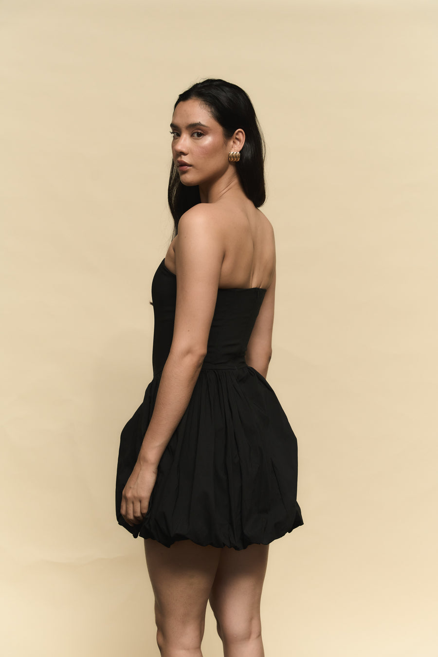 Vestido abril negro