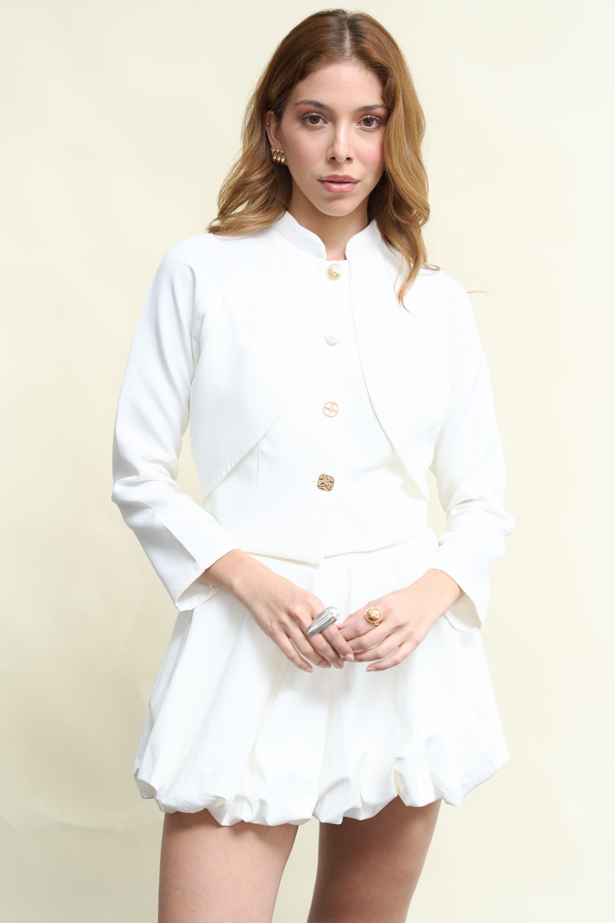 Bomber Jacket tiramisu blanco