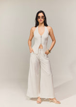 Cargar imagen en el visor de la galería, Blusa makeno blanco rayas
