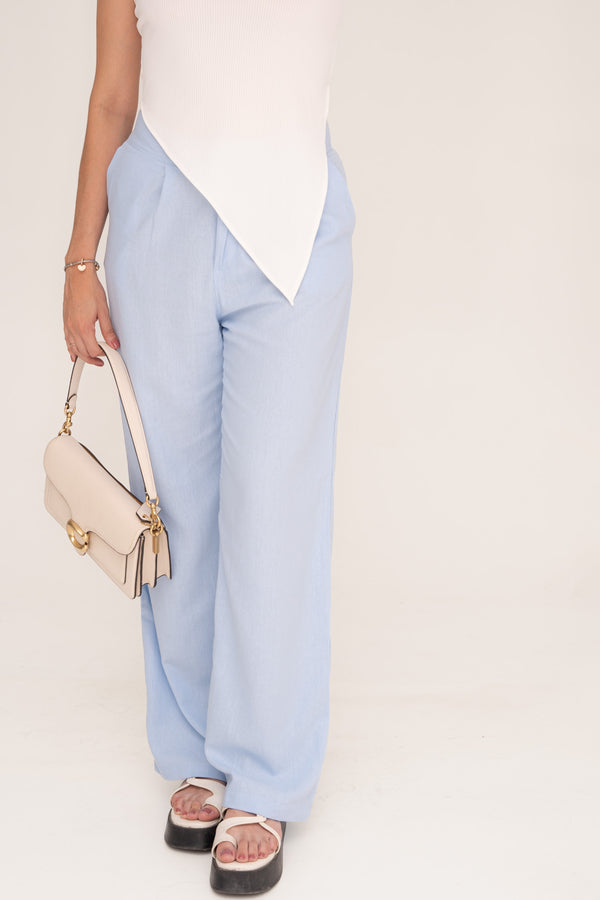 Pantalon francesca celeste