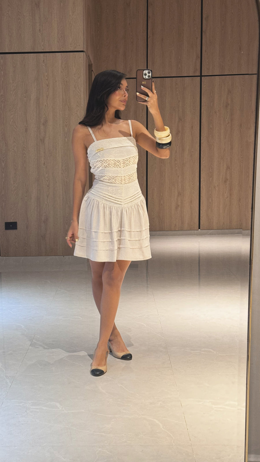 Vestido Bosque Sagrado Beige