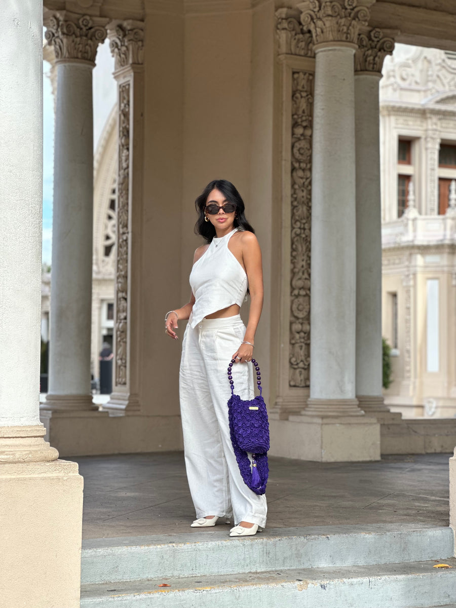 Top Francesca blanco