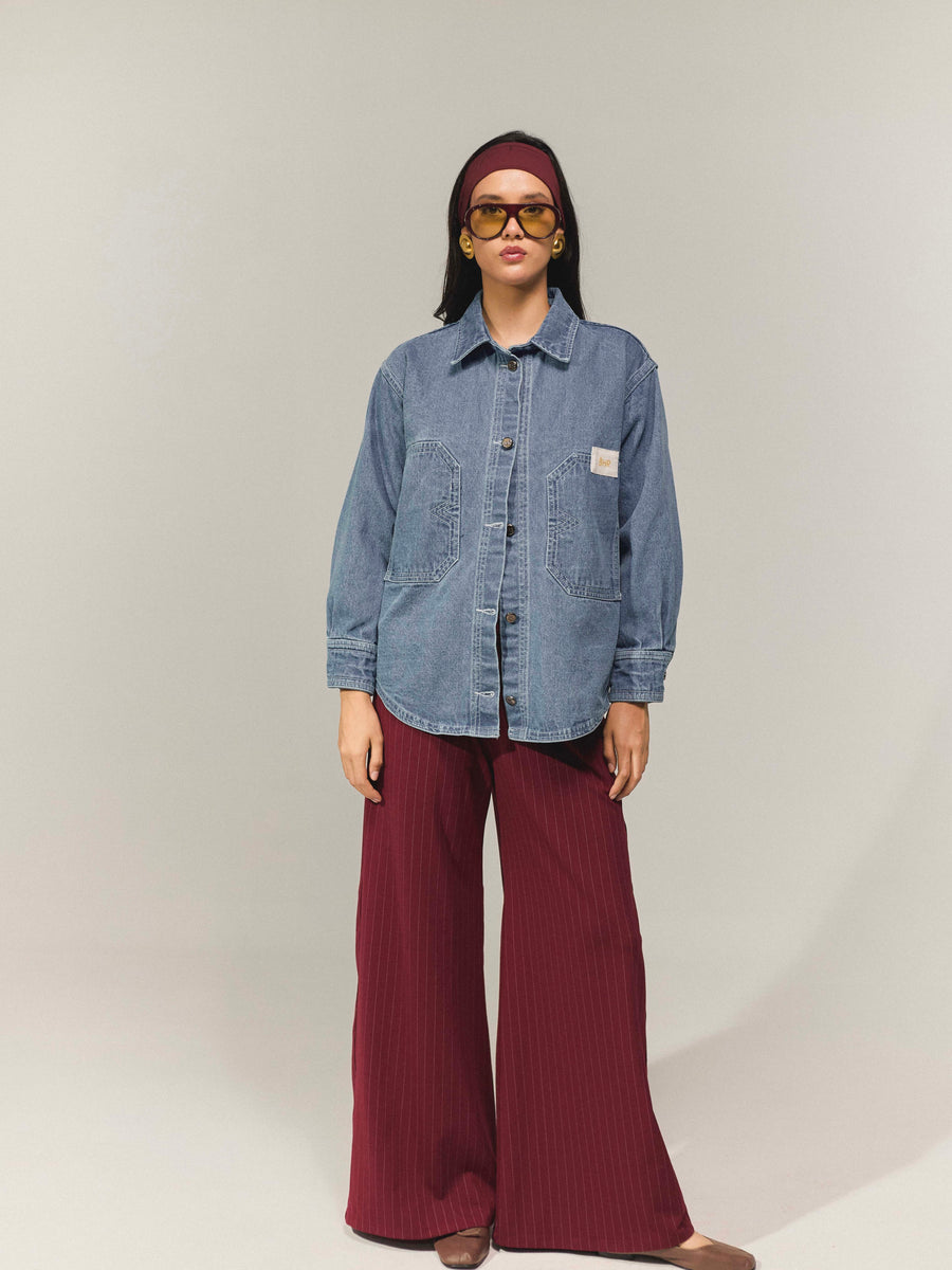 B jacket azul medio (OVERSIZE)