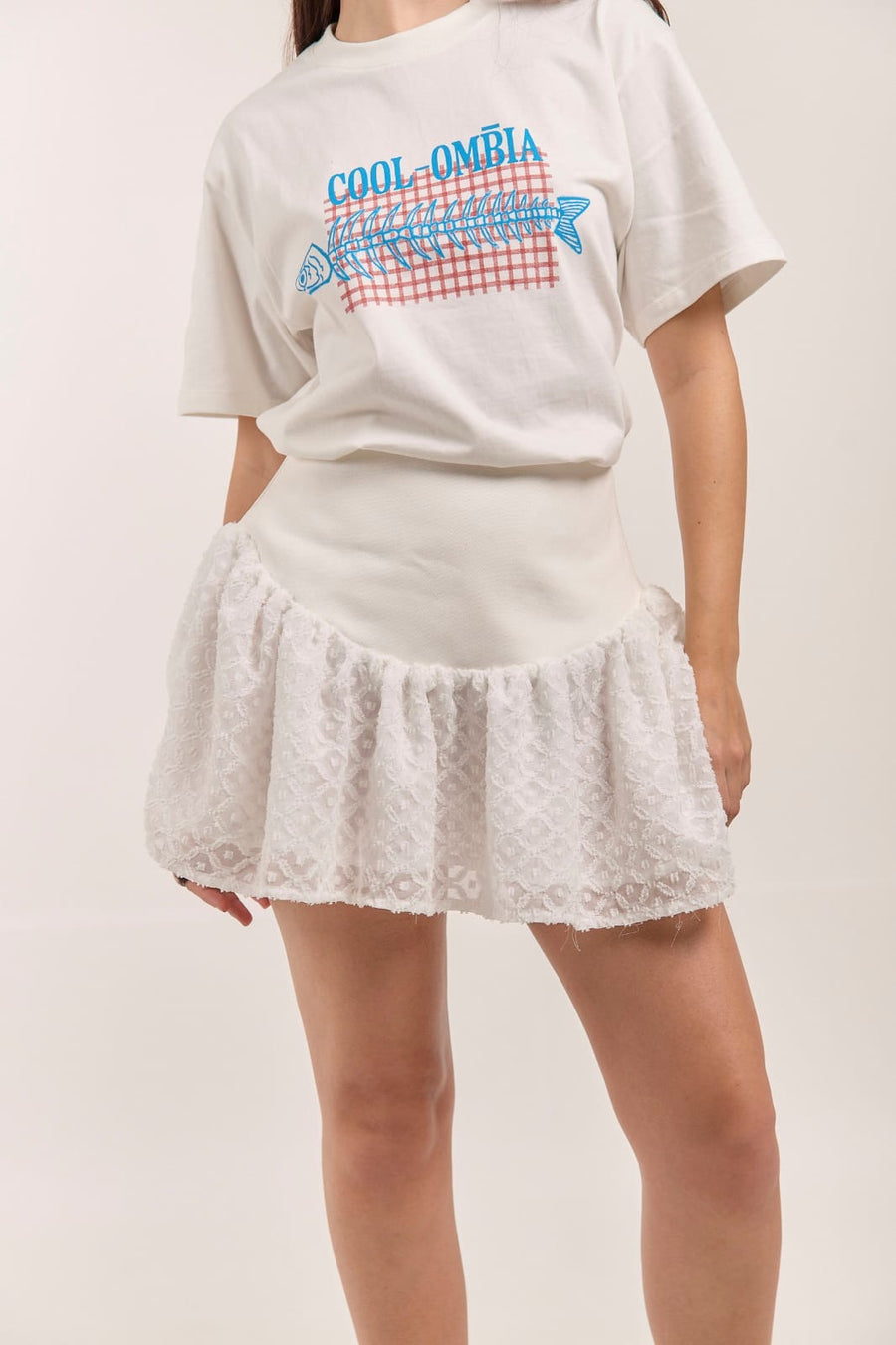 Falda Disco Blanca