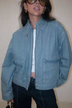 Cargar imagen en el visor de la galería, Chaqueta Boreal azul rayas
