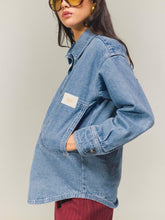 Cargar imagen en el visor de la galería, B jacket azul medio (OVERSIZE)
