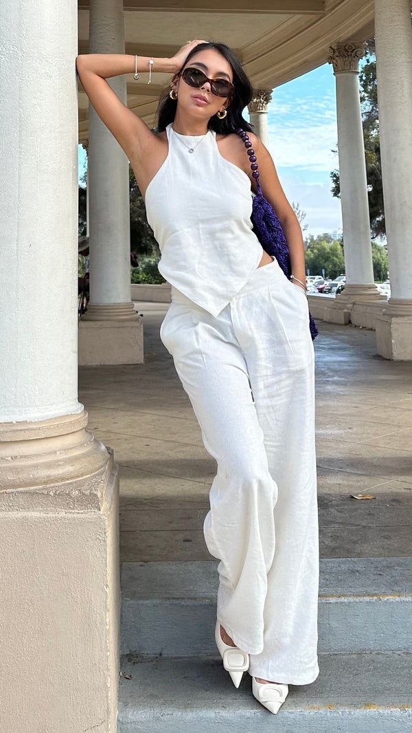 Top Francesca blanco
