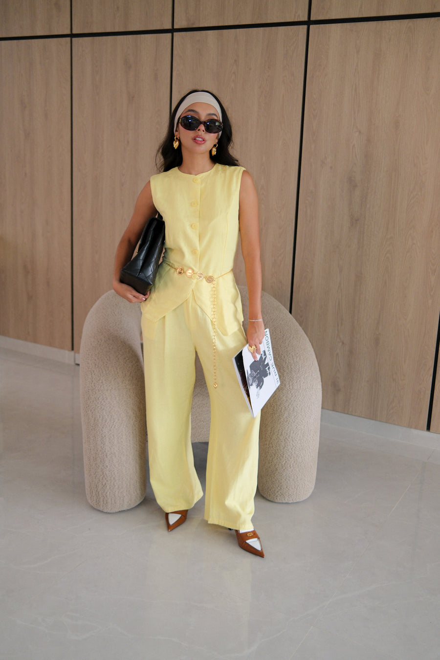 Pantalon francesca amarillo