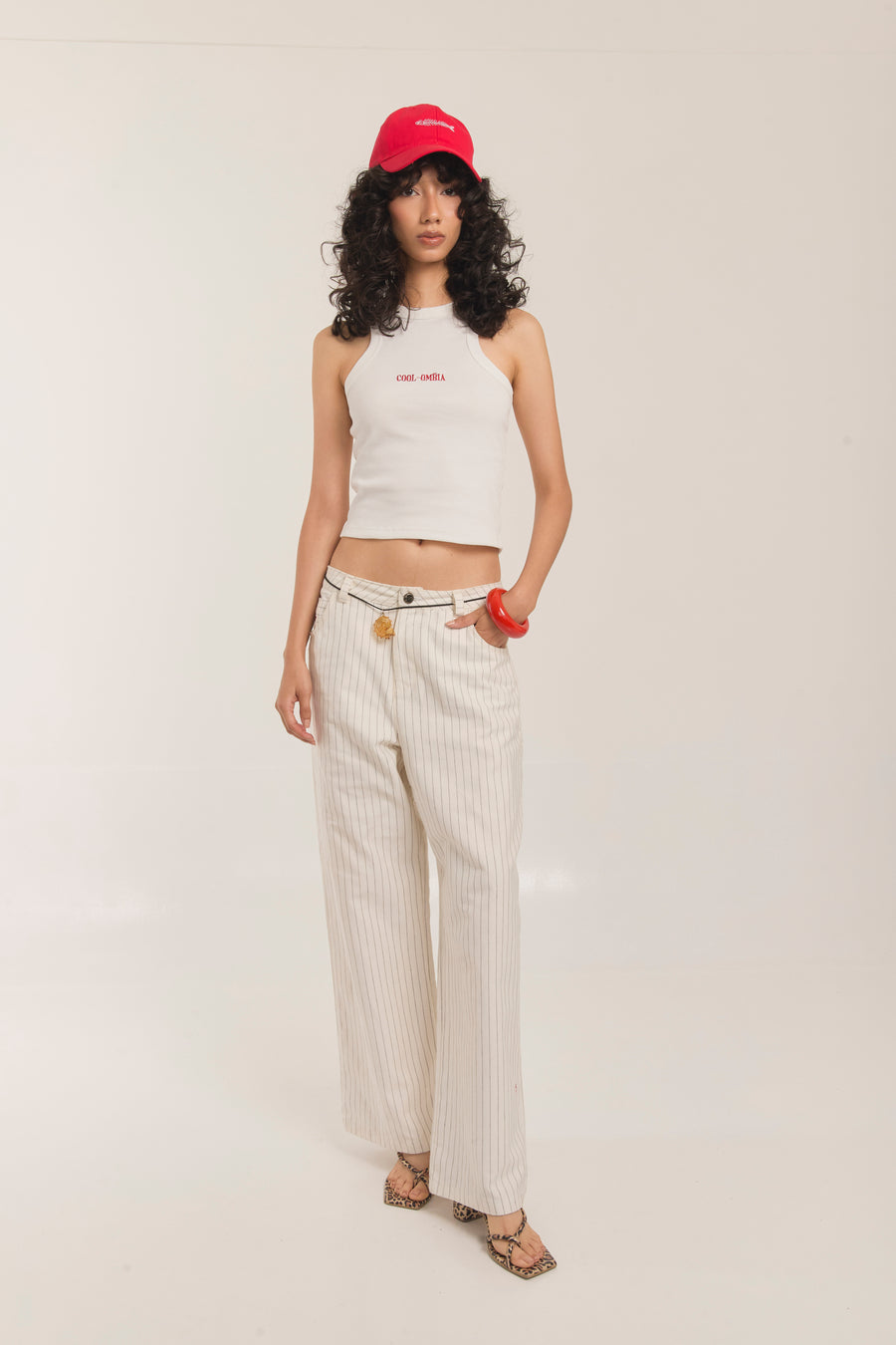 Jean La Calle Blanco Rayas