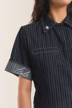 Cargar imagen en el visor de la galería, Boxy Jacket Denim Rayas
