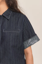 Cargar imagen en el visor de la galería, Boxy Jacket Denim Rayas
