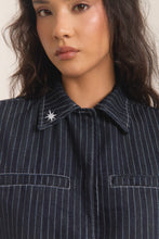 Cargar imagen en el visor de la galería, Boxy Jacket Denim Rayas
