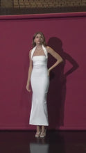 Cargar y reproducir el video en el visor de la galería, Vestido Dominic blanco
