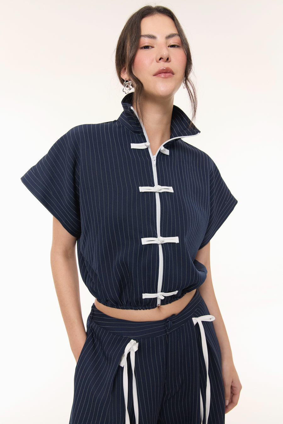 Set Brooklyn Azul Rayas