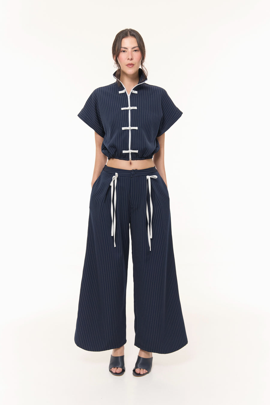 Set Brooklyn Azul Rayas