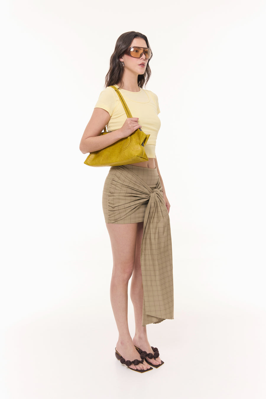 Falda Cariñito Beige Cuadros