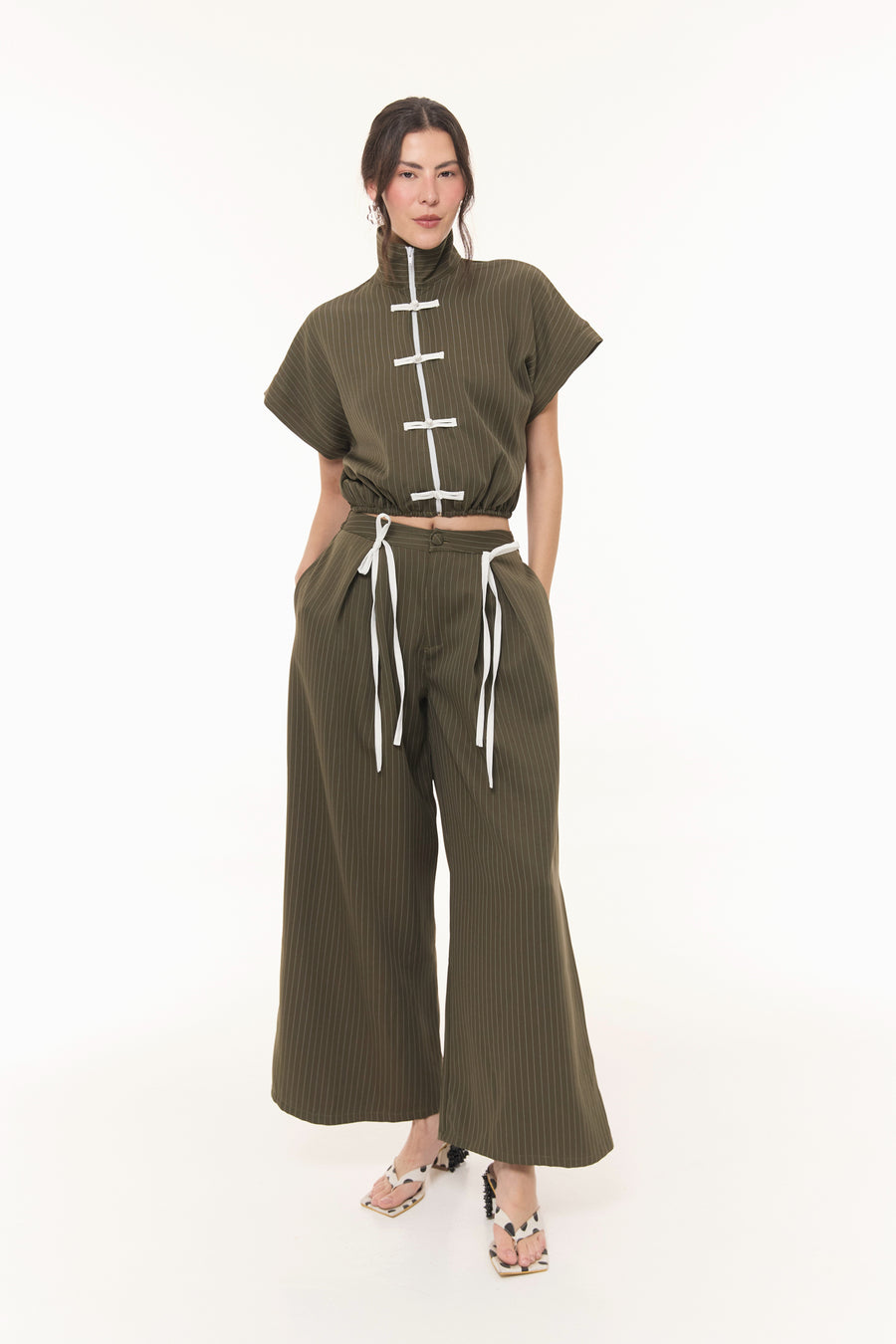 Set Brooklyn Verde Rayas