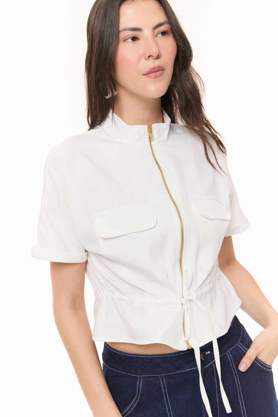 Blusa Canela Blanca