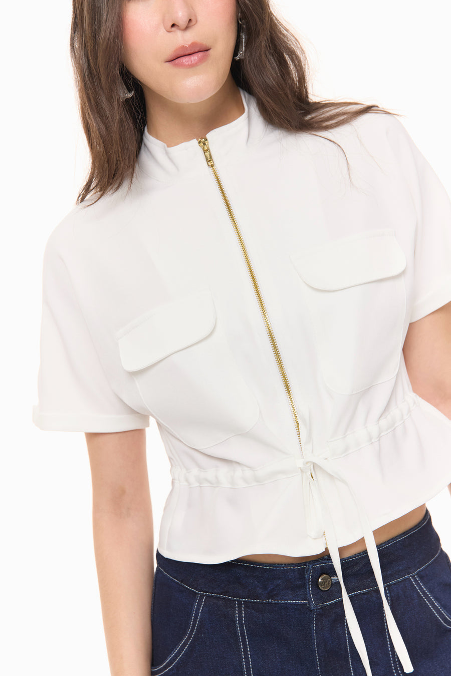 Blusa Canela Blanca