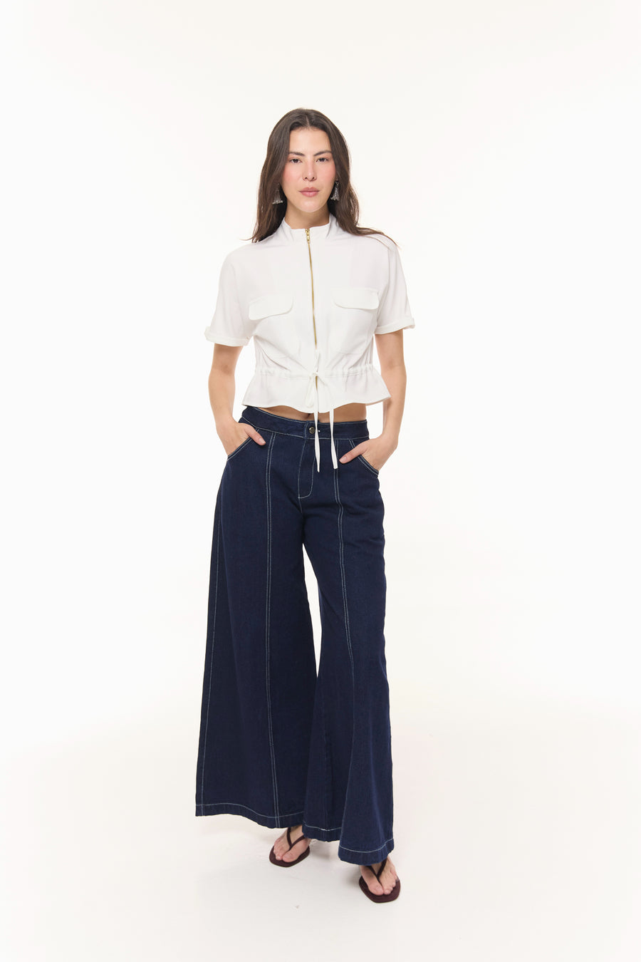 Blusa Canela Blanca