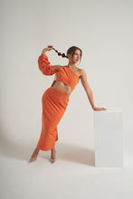 Cargar imagen en el visor de la galería, Vestido Francia Naranja
