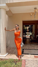 Cargar imagen en el visor de la galería, Vestido Belinda Naranja
