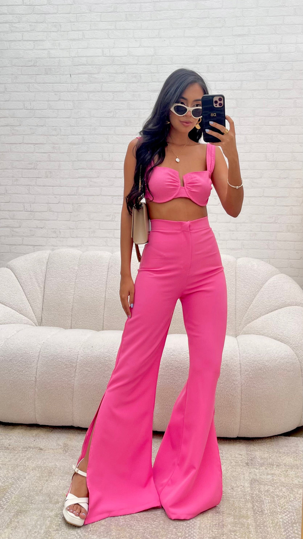 Pantalon botacampana Abertura Rosado